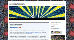 Desktop Screenshot of isadorabullock.com